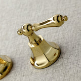 Metropolitan KS4022AL Two-Handle 3-Hole Wall Mount Roman Tub Faucet, Polished Brass