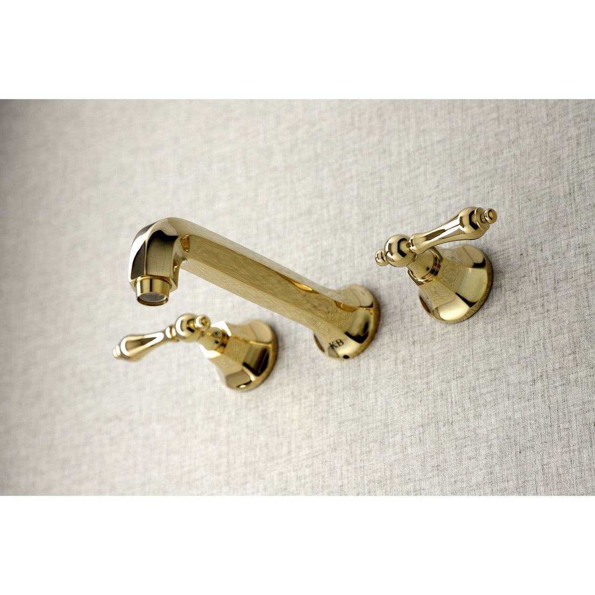 Metropolitan KS4022AL Two-Handle 3-Hole Wall Mount Roman Tub Faucet, Polished Brass