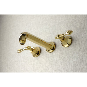 Metropolitan KS4022AL Two-Handle 3-Hole Wall Mount Roman Tub Faucet, Polished Brass
