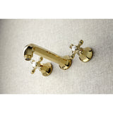 Metropolitan KS4022AX Two-Handle 3-Hole Wall Mount Roman Tub Faucet, Polished Brass