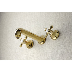 Metropolitan KS4022AX Two-Handle 3-Hole Wall Mount Roman Tub Faucet, Polished Brass