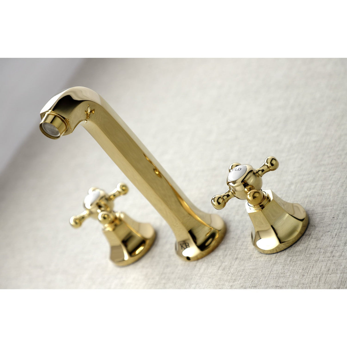 Metropolitan KS4022BX Two-Handle 3-Hole Wall Mount Roman Tub Faucet, Polished Brass