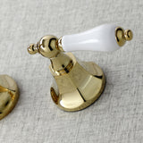 Metropolitan KS4022PL Two-Handle 3-Hole Wall Mount Roman Tub Faucet, Polished Brass