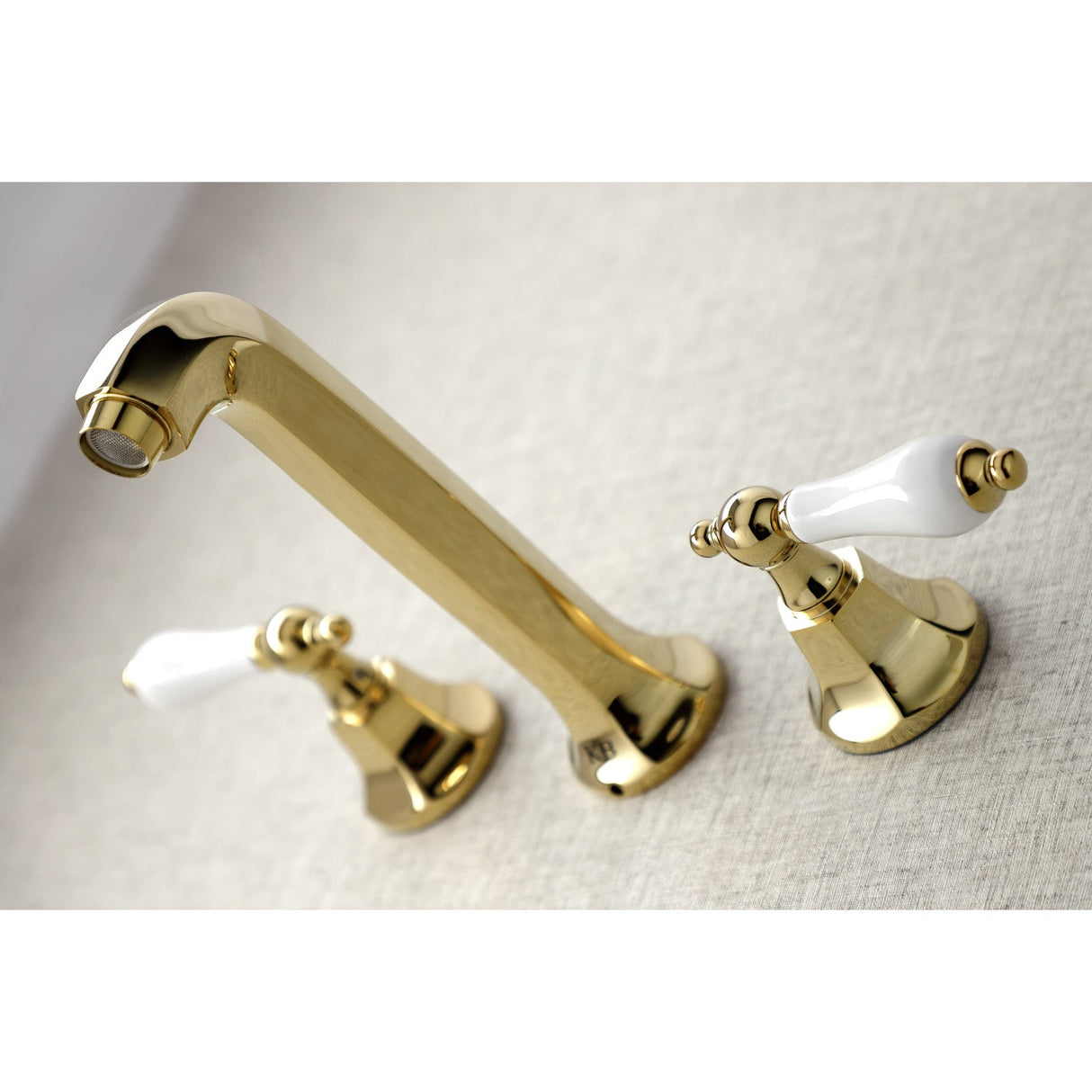 Metropolitan KS4022PL Two-Handle 3-Hole Wall Mount Roman Tub Faucet, Polished Brass