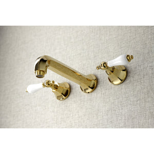Metropolitan KS4022PL Two-Handle 3-Hole Wall Mount Roman Tub Faucet, Polished Brass