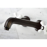 Metropolitan KS4025PX Two-Handle 3-Hole Wall Mount Roman Tub Faucet, Oil Rubbed Bronze