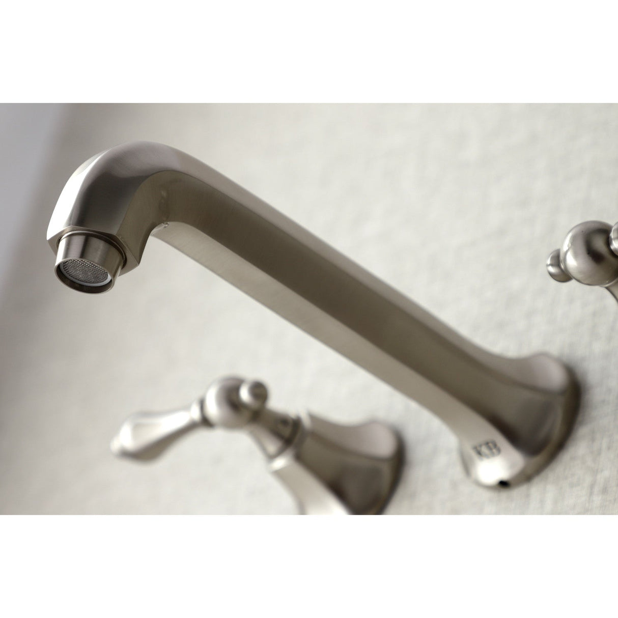 Metropolitan KS4028AL Two-Handle 3-Hole Wall Mount Roman Tub Faucet, Brushed Nickel