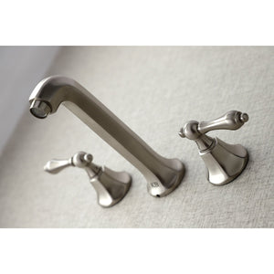Metropolitan KS4028AL Two-Handle 3-Hole Wall Mount Roman Tub Faucet, Brushed Nickel