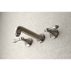 Metropolitan KS4028AL Two-Handle 3-Hole Wall Mount Roman Tub Faucet, Brushed Nickel