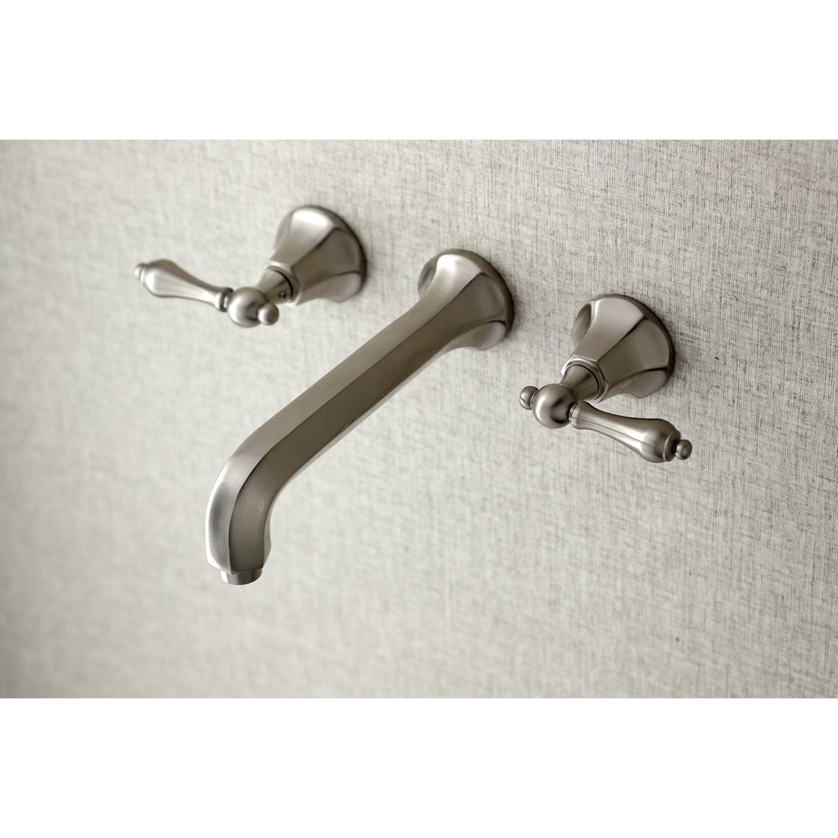 Metropolitan KS4028AL Two-Handle 3-Hole Wall Mount Roman Tub Faucet, Brushed Nickel