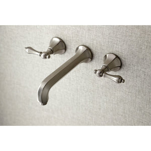 Metropolitan KS4028AL Two-Handle 3-Hole Wall Mount Roman Tub Faucet, Brushed Nickel