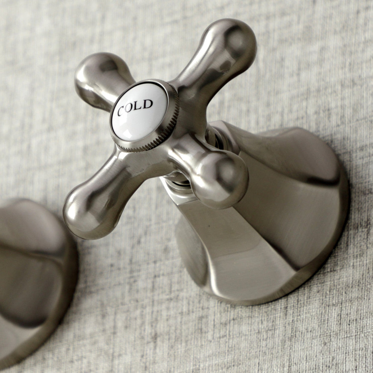 Metropolitan KS4028AX Two-Handle 3-Hole Wall Mount Roman Tub Faucet, Brushed Nickel