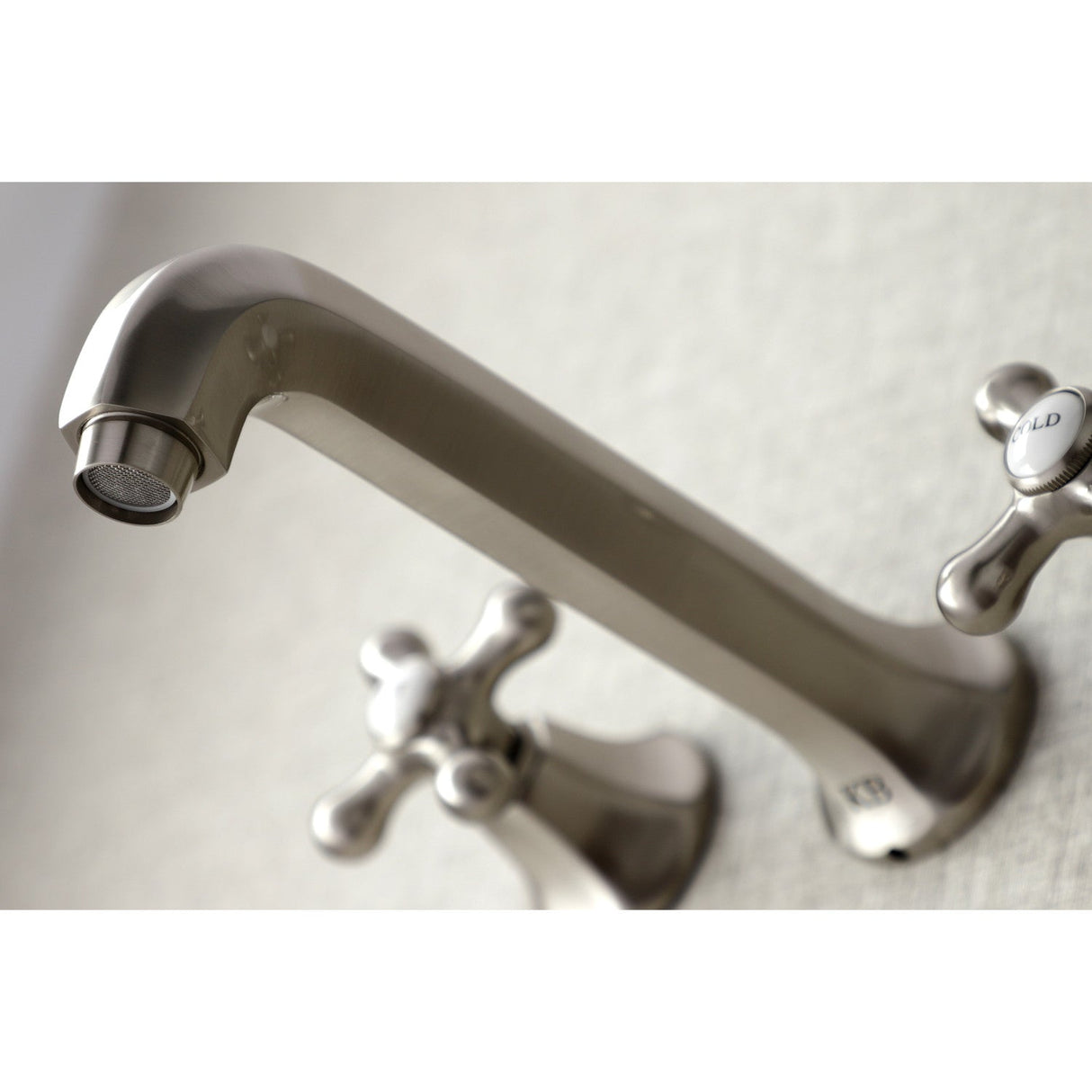 Metropolitan KS4028AX Two-Handle 3-Hole Wall Mount Roman Tub Faucet, Brushed Nickel