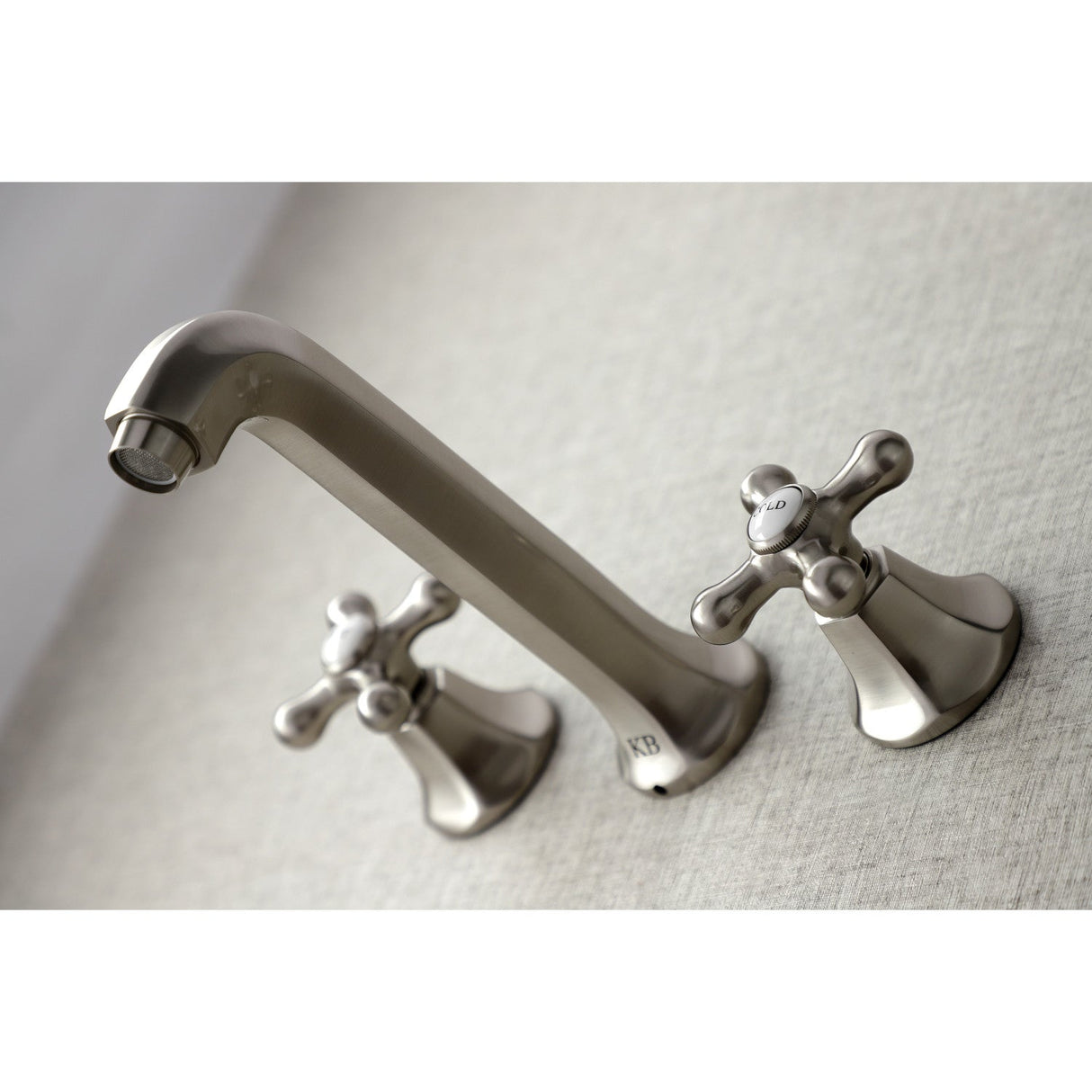 Metropolitan KS4028AX Two-Handle 3-Hole Wall Mount Roman Tub Faucet, Brushed Nickel
