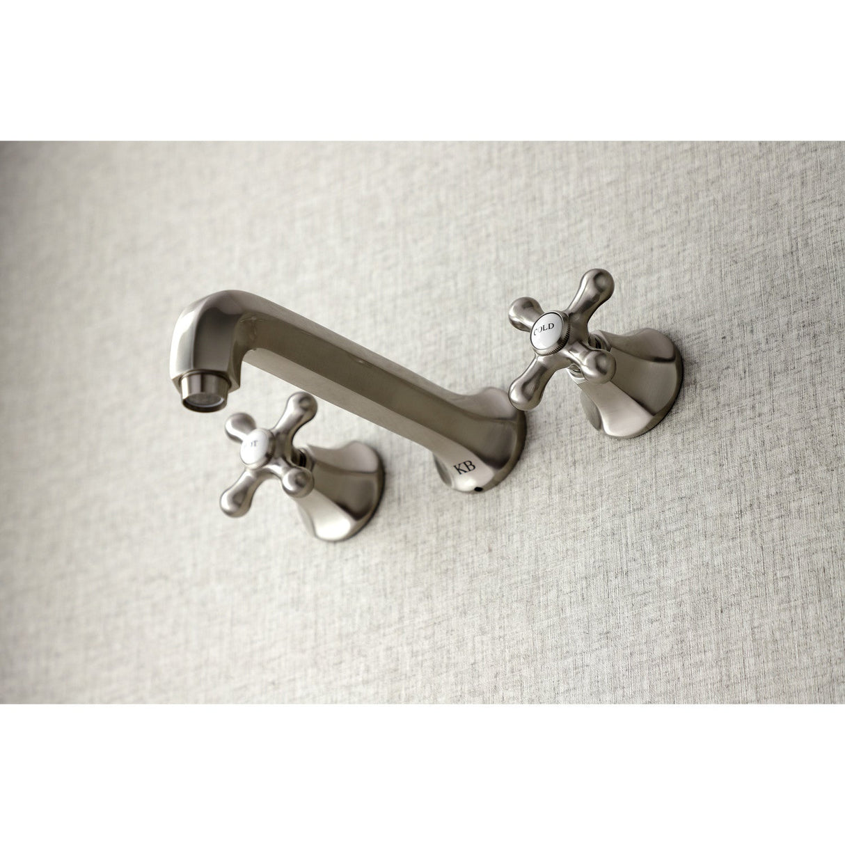 Metropolitan KS4028AX Two-Handle 3-Hole Wall Mount Roman Tub Faucet, Brushed Nickel