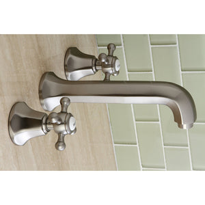 Metropolitan KS4028BX Two-Handle 3-Hole Wall Mount Roman Tub Faucet, Brushed Nickel