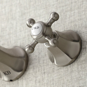 Metropolitan KS4028BX Two-Handle 3-Hole Wall Mount Roman Tub Faucet, Brushed Nickel