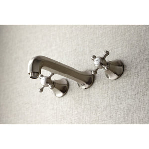 Metropolitan KS4028BX Two-Handle 3-Hole Wall Mount Roman Tub Faucet, Brushed Nickel