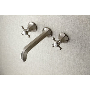 Metropolitan KS4028BX Two-Handle 3-Hole Wall Mount Roman Tub Faucet, Brushed Nickel