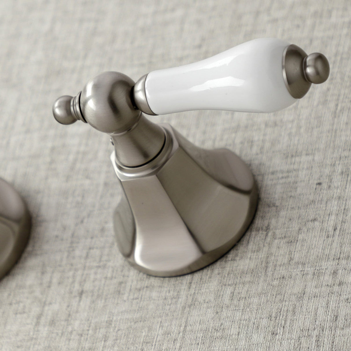 Metropolitan KS4028PL Two-Handle 3-Hole Wall Mount Roman Tub Faucet, Brushed Nickel