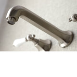 Metropolitan KS4028PL Two-Handle 3-Hole Wall Mount Roman Tub Faucet, Brushed Nickel