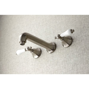 Metropolitan KS4028PL Two-Handle 3-Hole Wall Mount Roman Tub Faucet, Brushed Nickel