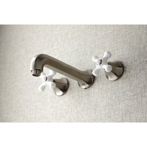 Metropolitan KS4028PX Two-Handle 3-Hole Wall Mount Roman Tub Faucet, Brushed Nickel
