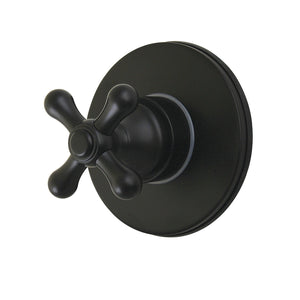 Restoration KS4030AX Single-Handle Wall Mount Six-Way Diverter Valve with Trim Kit, Matte Black
