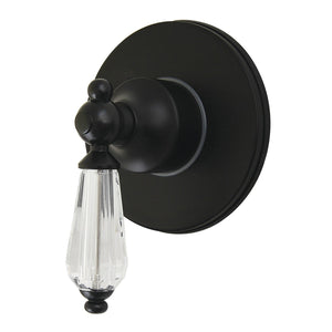Willshire KS4030WLL Single-Handle Wall Mount Six-Way Diverter Valve with Trim Kit, Matte Black