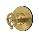 Fuller KS4037CG Single-Handle Wall Mount Six-Way Diverter Valve with Trim Kit, Brushed Brass