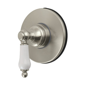 Restoration KS4038PL Single-Handle Wall Mount Six-Way Diverter Valve with Trim Kit, Brushed Nickel
