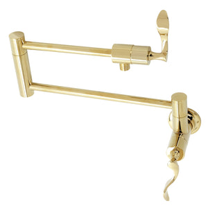 Century KS4102CFL Pot Filler, Polished Brass