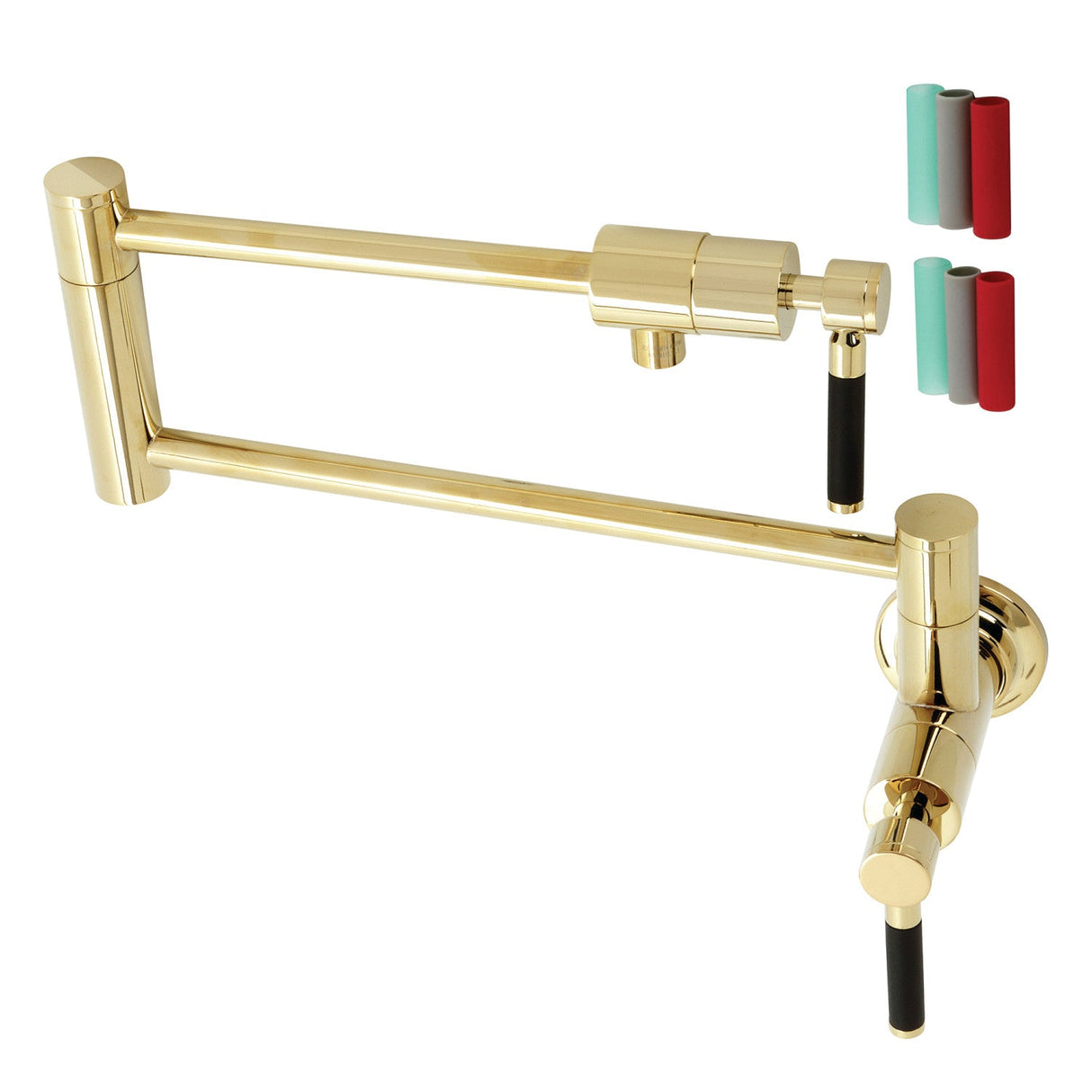 Kaiser KS4102DKL Pot Filler, Polished Brass