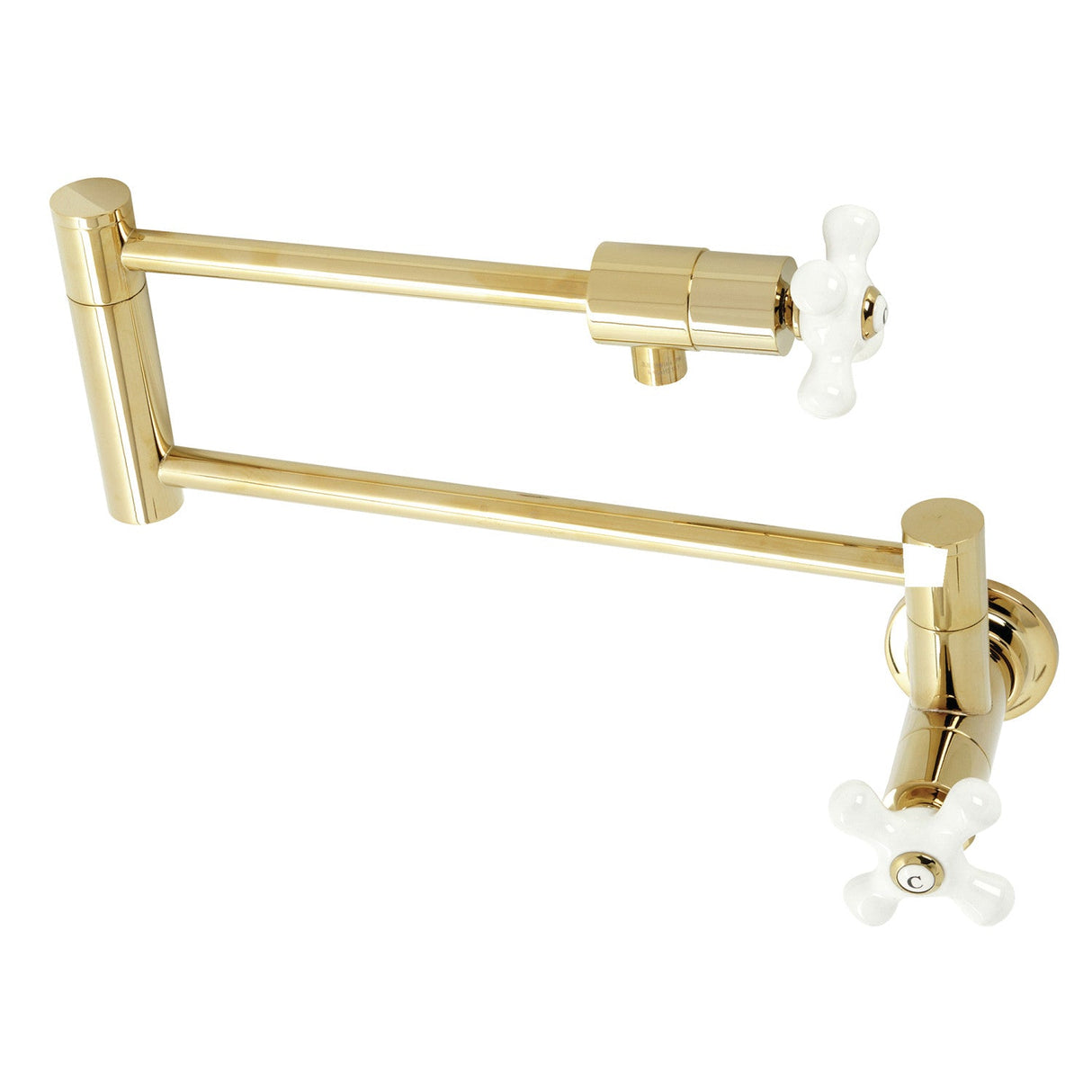 Metropolitan KS4102PX Pot Filler, Polished Brass