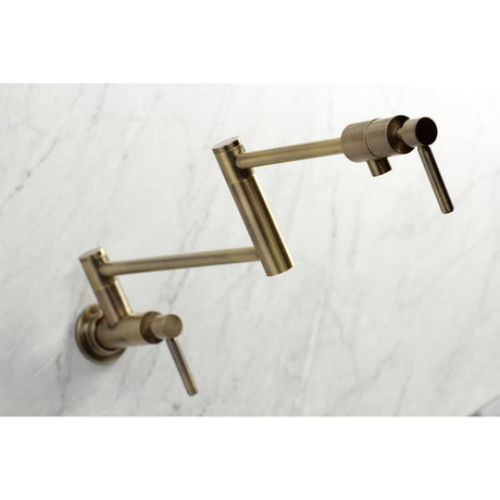 Concord KS4103DL Pot Filler, Antique Brass