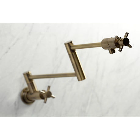 Concord KS4103DX Pot Filler, Antique Brass