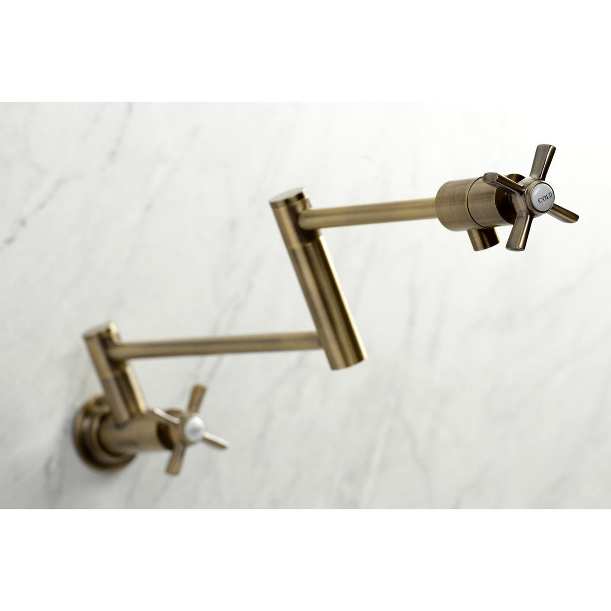 Millennium KS4103ZX Pot Filler, Antique Brass