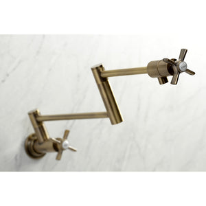 Millennium KS4103ZX Pot Filler, Antique Brass