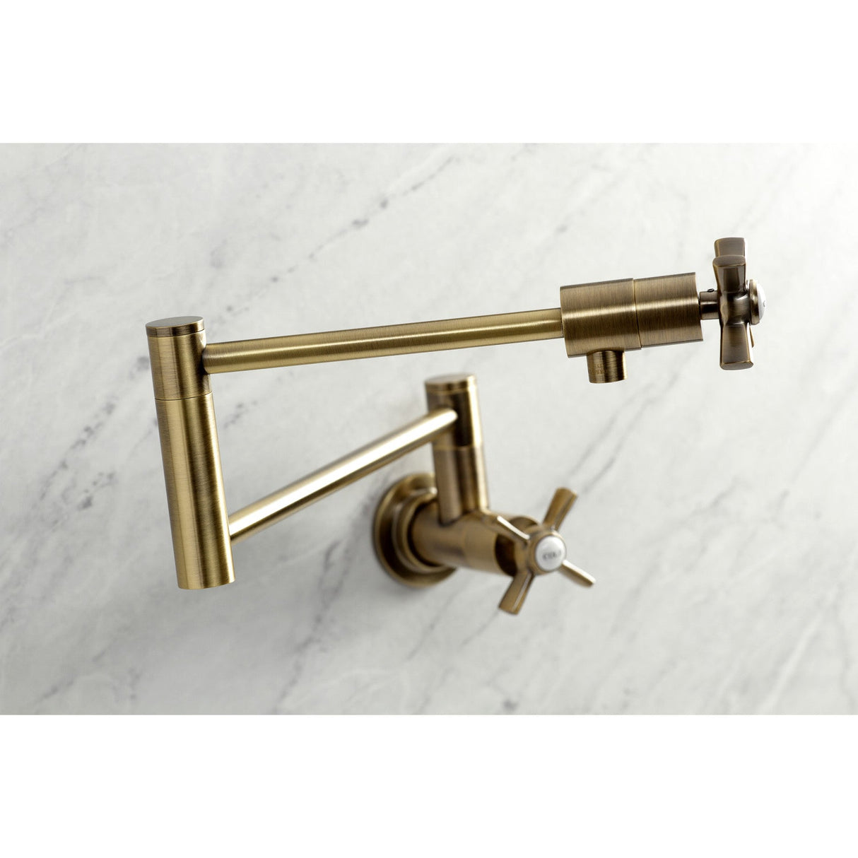 Millennium KS4103ZX Pot Filler, Antique Brass