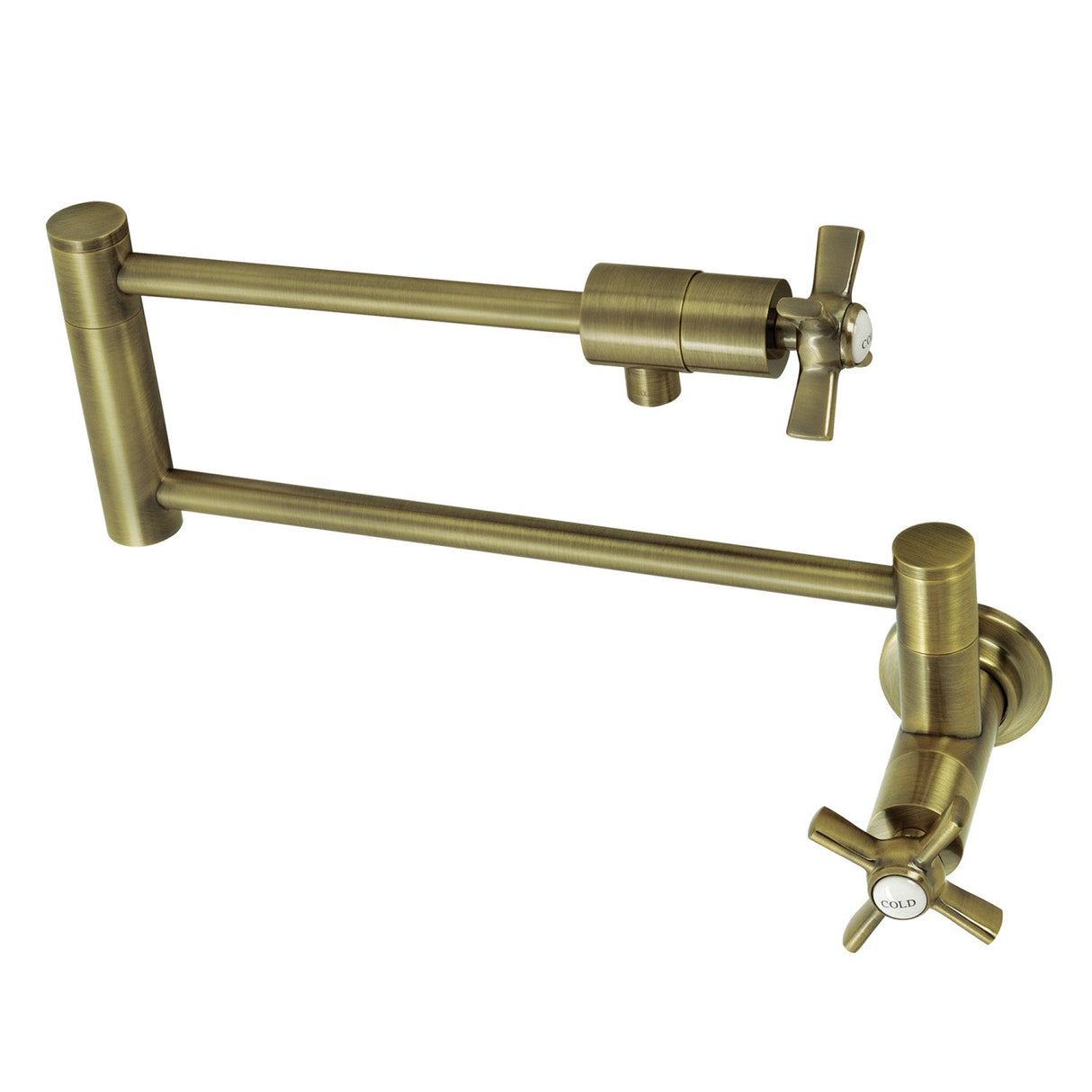 Millennium KS4103ZX Pot Filler, Antique Brass