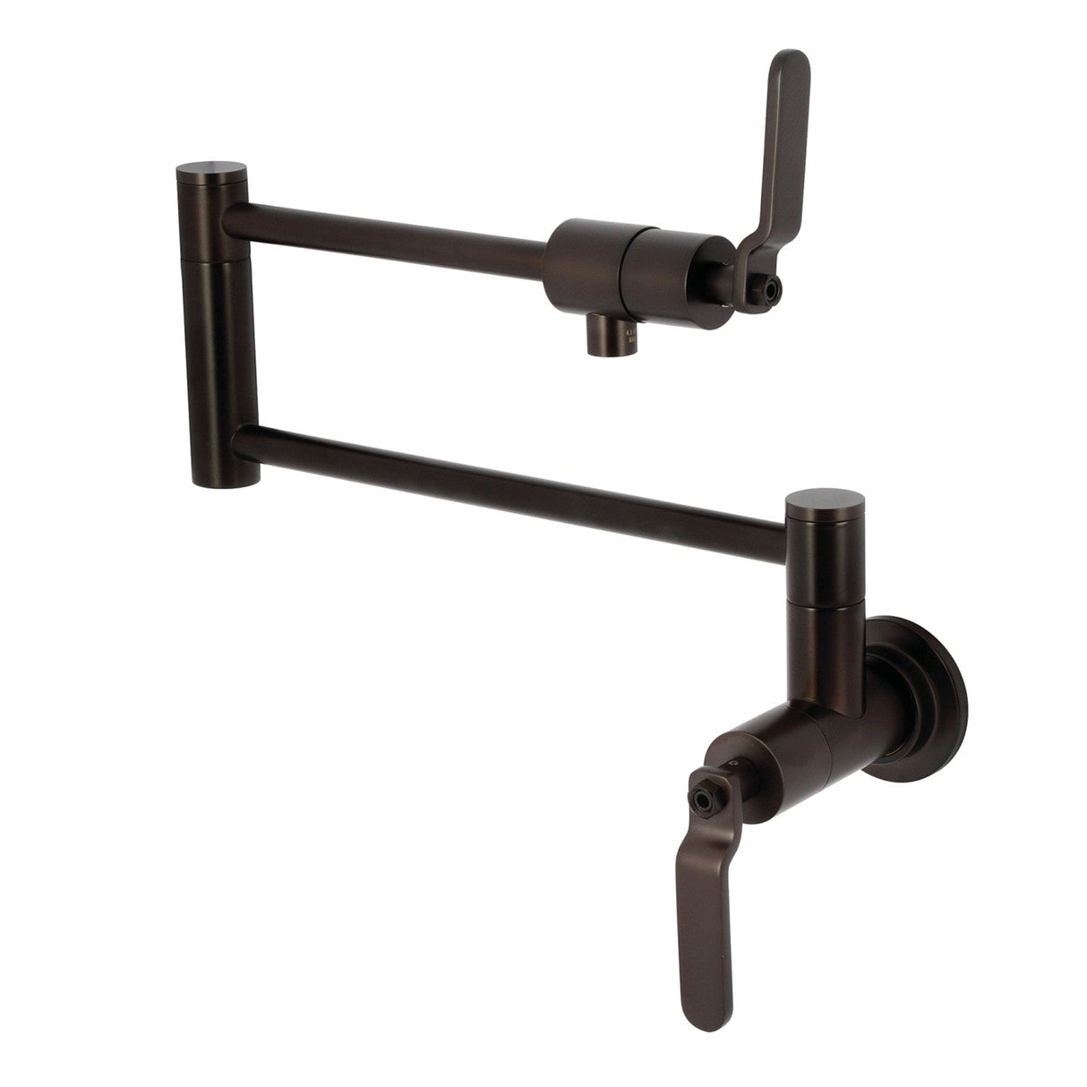 Whitaker KS4105KL Two-Handle Wall Mount Pot Filler, Oil Rubbed Bronze