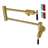 Kaiser KS4107CKL Pot Filler, Brushed Brass