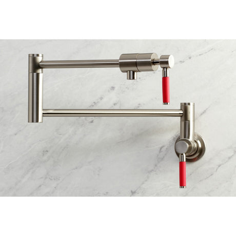 Kaiser KS4108DKL Pot Filler, Brushed Nickel