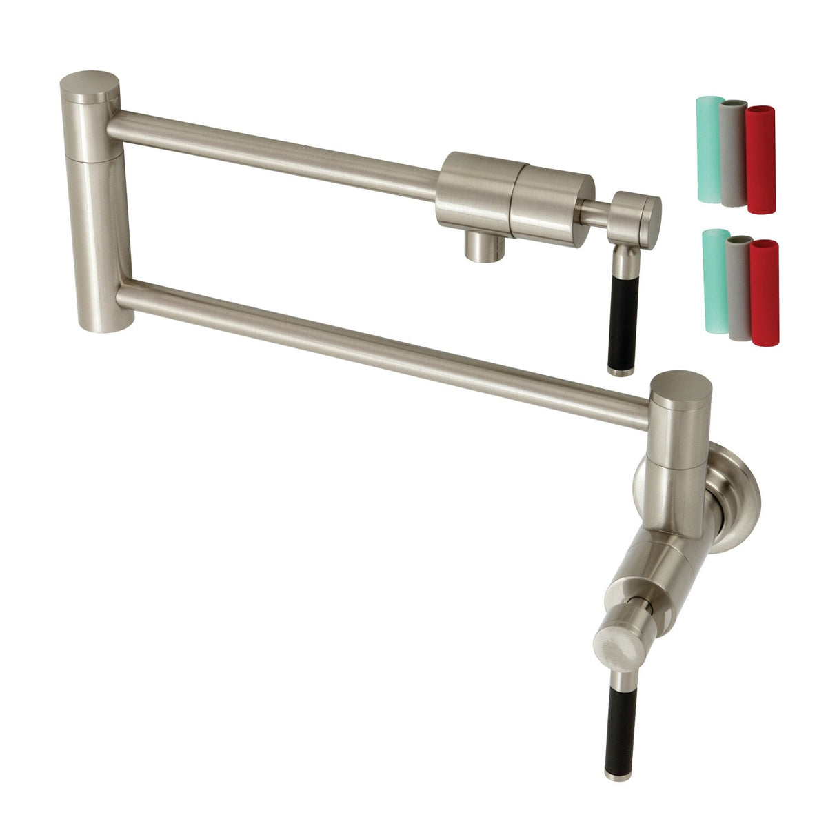 Kaiser KS4108DKL Pot Filler, Brushed Nickel