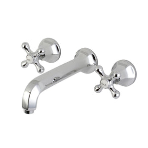 Metropolitan KS4121AX Two-Handle 3-Hole Wall Mount Bathroom Faucet, Polished Chrome