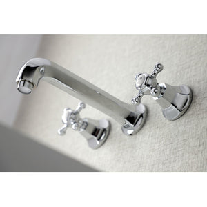Metropolitan KS4121BX Two-Handle 3-Hole Wall Mount Bathroom Faucet, Polished Chrome