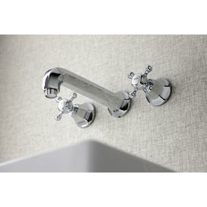 Metropolitan KS4121BX Two-Handle 3-Hole Wall Mount Bathroom Faucet, Polished Chrome