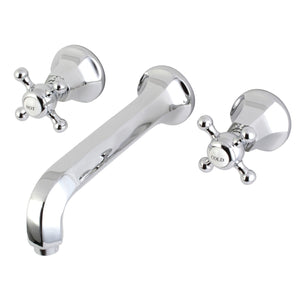 Metropolitan KS4121BX Two-Handle 3-Hole Wall Mount Bathroom Faucet, Polished Chrome