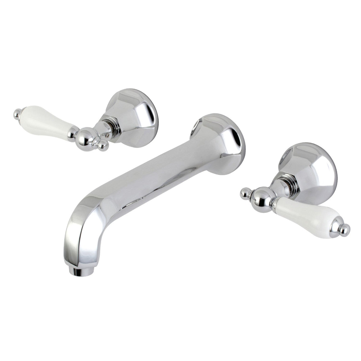 Metropolitan KS4121PL Two-Handle 3-Hole Wall Mount Bathroom Faucet, Polished Chrome