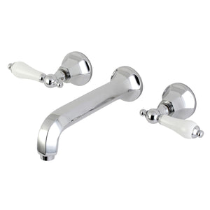Metropolitan KS4121PL Two-Handle 3-Hole Wall Mount Bathroom Faucet, Polished Chrome